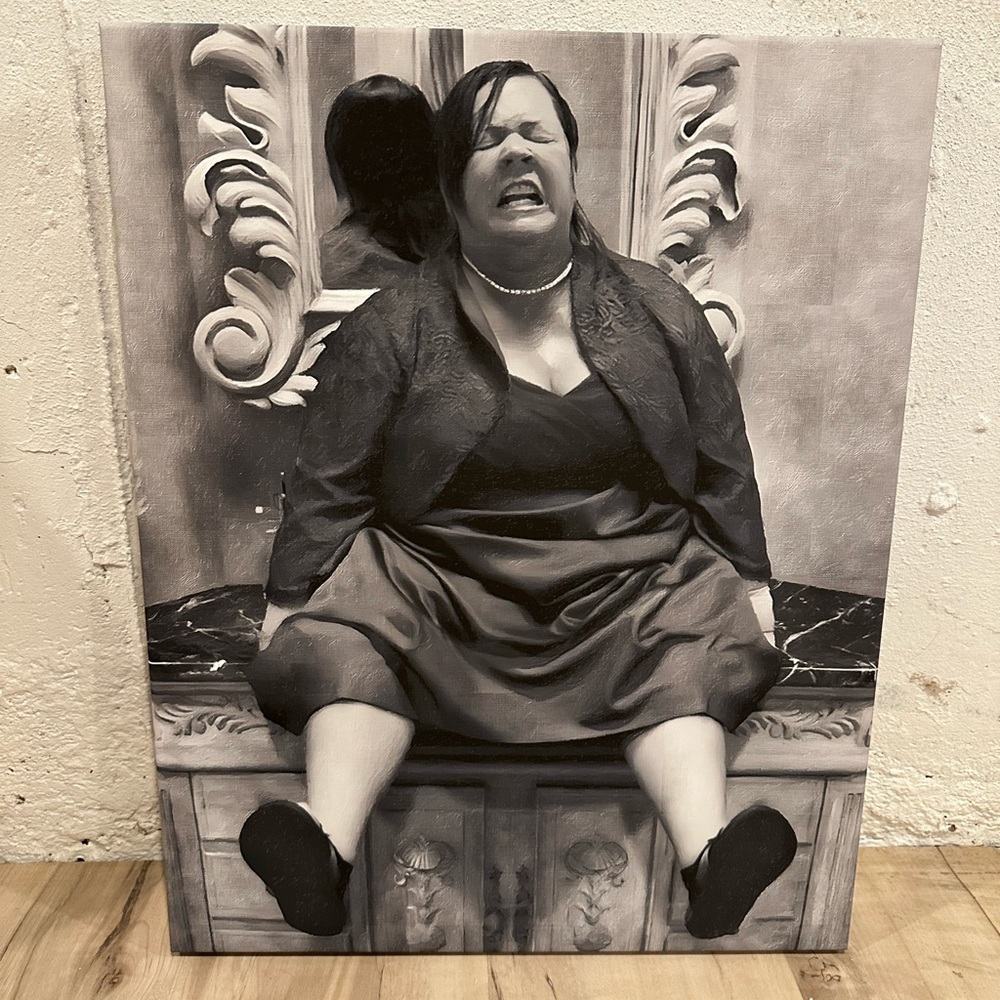 “Bridesmaids” Black and White Art Canvas